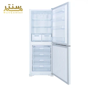 فضای داخلی یخچال هیمالیا مدل TNCOM530ad با طبقات شیشه‌ای