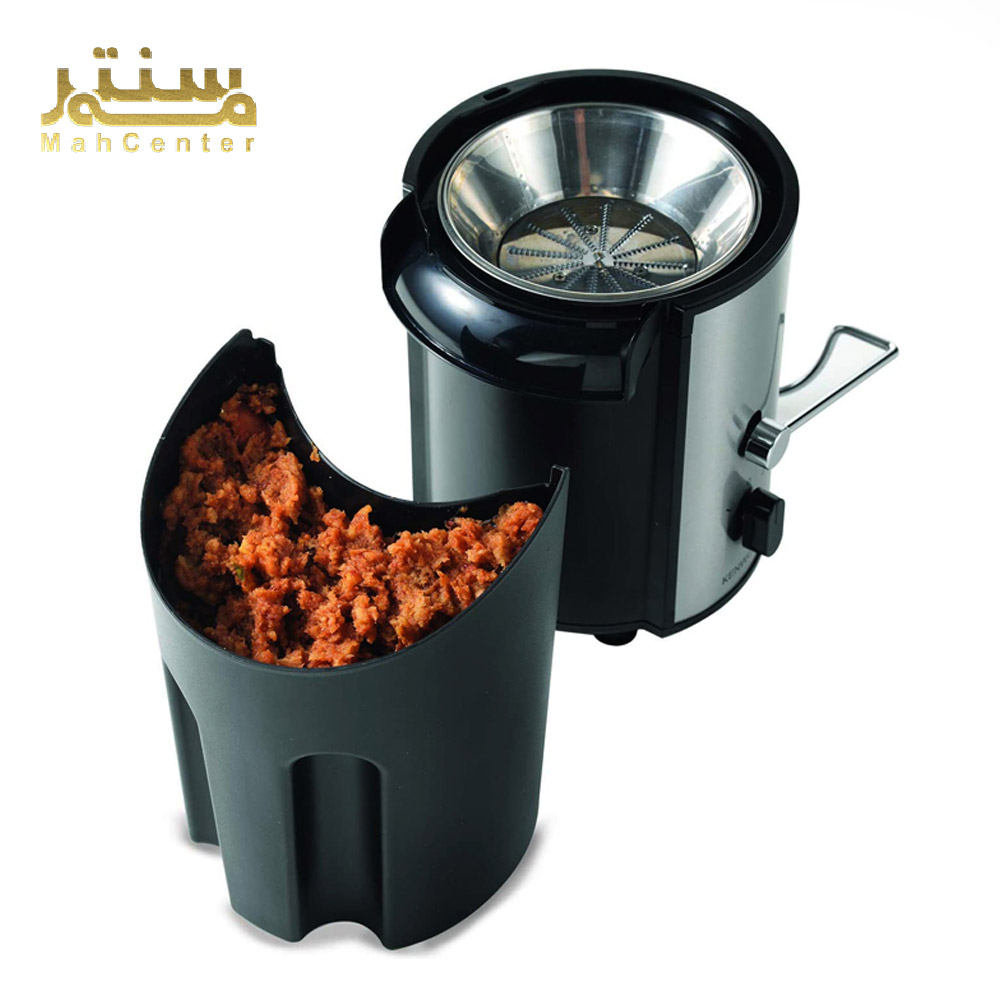 آبمیوه‌گیری کنوود JEM02 در کنار میوه‌های تازه در محیط آشپزخانه