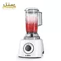 کاسه 2.3 لیتری شفاف غذاساز بوش MCM3200W برای مخلوط کردن 500 گرم آرد و مواد دیگر با درپوش قیف‌دار.