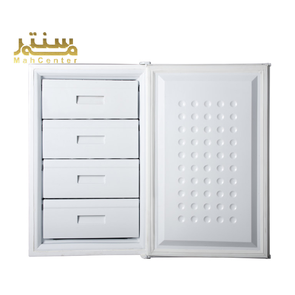 نمای داخلی فریزر ایستکول TM-946-4D با کشوهای فلزی جادار