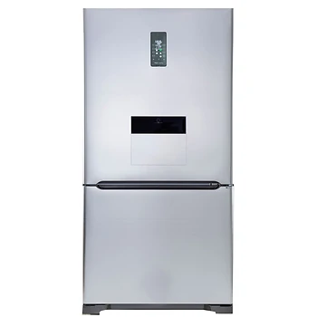 یخچال فریزر پایین هوم بار هیمالیا مدل امگا پلاس HRFN605hb - استیل