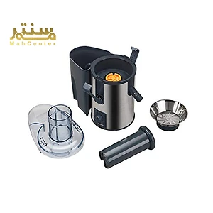 آبمیوه‌گیری کنوود JEM500SS در حال آبگیری هویج و سیب با بازدهی بالا