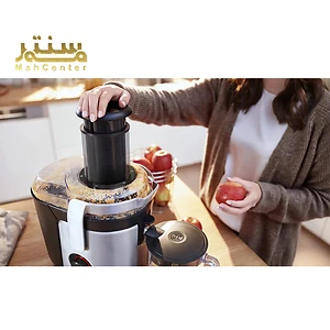 عکس از آبمیوه‌گیری پرسرعت بوش مدل MES4000 به رنگ نقره‌ای (استیل).