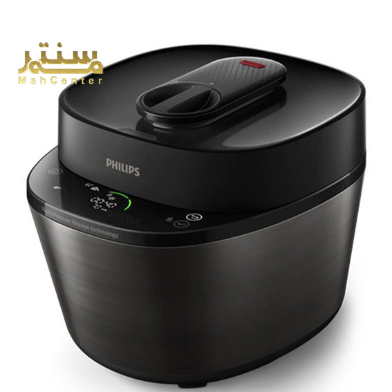 دستگاه مولتی کوکر فیلیپس مدل HD2151 با ظرف ۵ لیتری نچسب برای پخت یکنواخت و آسان تمیز کردن.