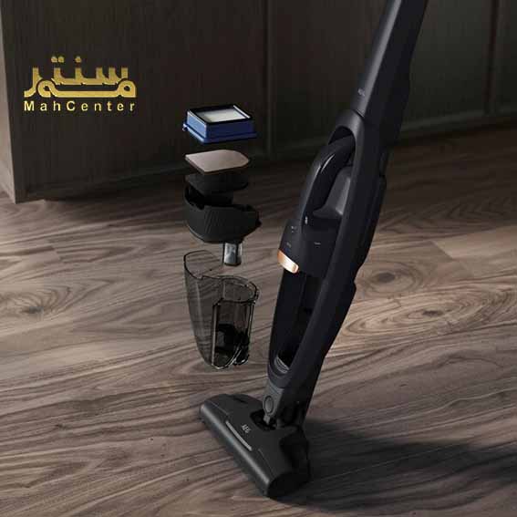 نمای نزدیک از نازل جاروشارژی آاگ با چراغ LED