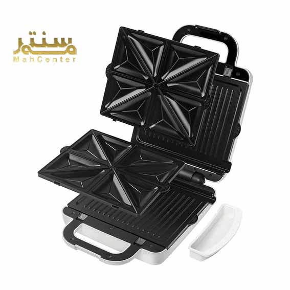 دستگاه ساندویچ ساز دوکاره کنوود SMP94.A0 با توان 1300 وات برای تهیه سریع ساندویچ و غذاهای گریل‌شده.