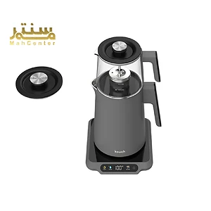 چای ساز کوخ KT-2151 با طراحی لوکس و رنگ نقره‌ای مات
