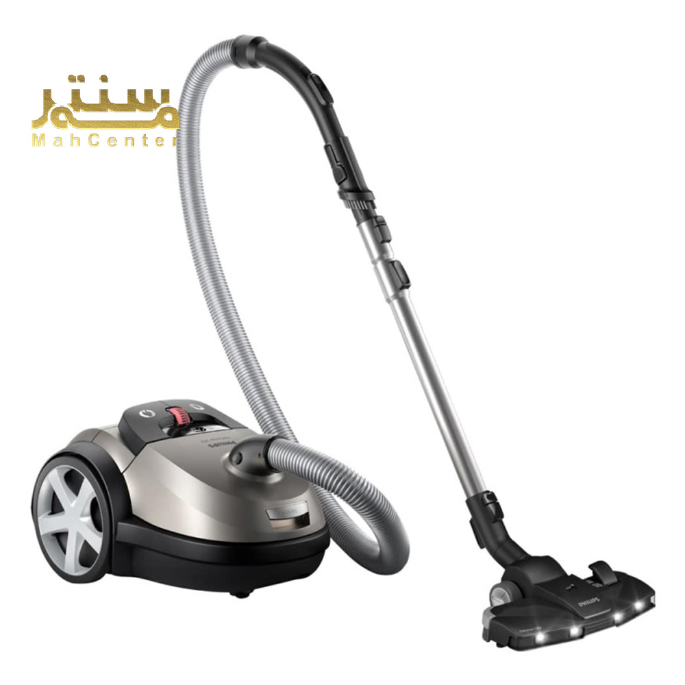 بدنه شیک و مقاوم جاروبرقی فیلیپس مدل XD8052/12 با وزن سبک 5.4 کیلوگرم و کابل 9 متری.