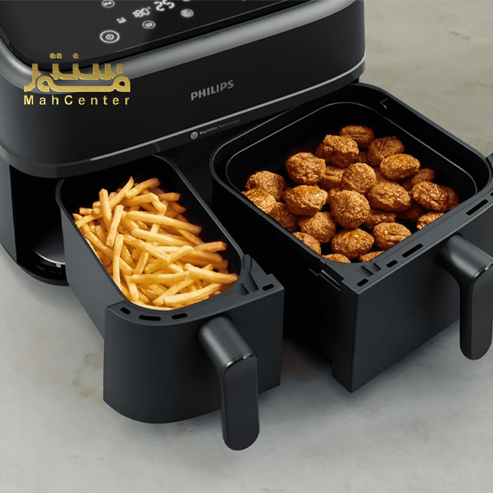 هواپز فیلیپس مدل NA350 با توان 2750 وات و فناوری Rapid Air برای پخت سریع و سالم غذاها.