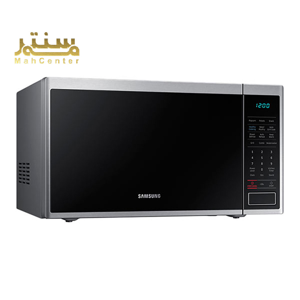 محفظه سرامیکی آسان‌تمیز مایکروویو سامسونگ مدل MG40J5133AT در حال استفاده.