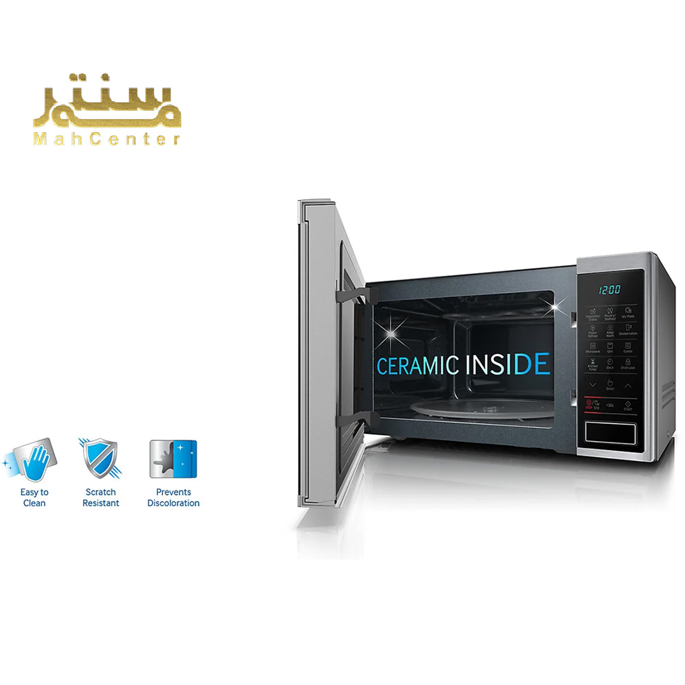 پنل لمسی مایکروویو سامسونگ MG40J5133AT با دکمه‌های منوی خودکار.