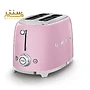 توستر اسمگ مدل TSF01 رنگ صورتی پاستیلی با 6 سطح تنظیم حرارت و قابلیت یخ‌زدایی.