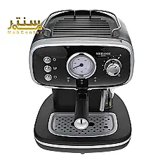 دستگاه اسپرسوساز مباشی مدل کلاسیک با طراحی مشکی و نقره‌ای و کنترل‌های کاربرپسند - دوم