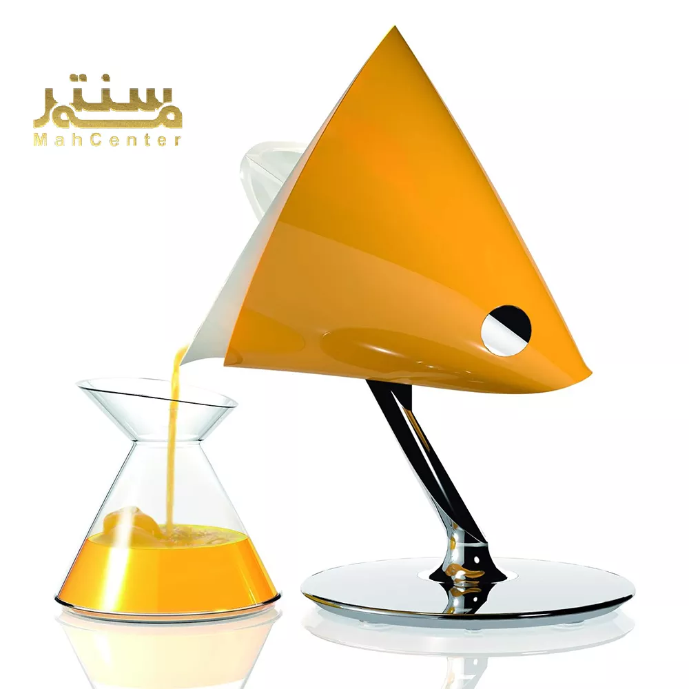 این تصویر یک وسیله‌ی مدرن و خلاقانه برای تهیه نوشیدنی را نشان می‌دهد که به طور خاص، به نظر می‌آید