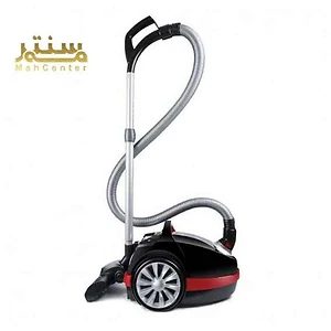 جاروبرقی دوو با طراحی مدرن و رنگ‌بندی مشکی و قرمز.