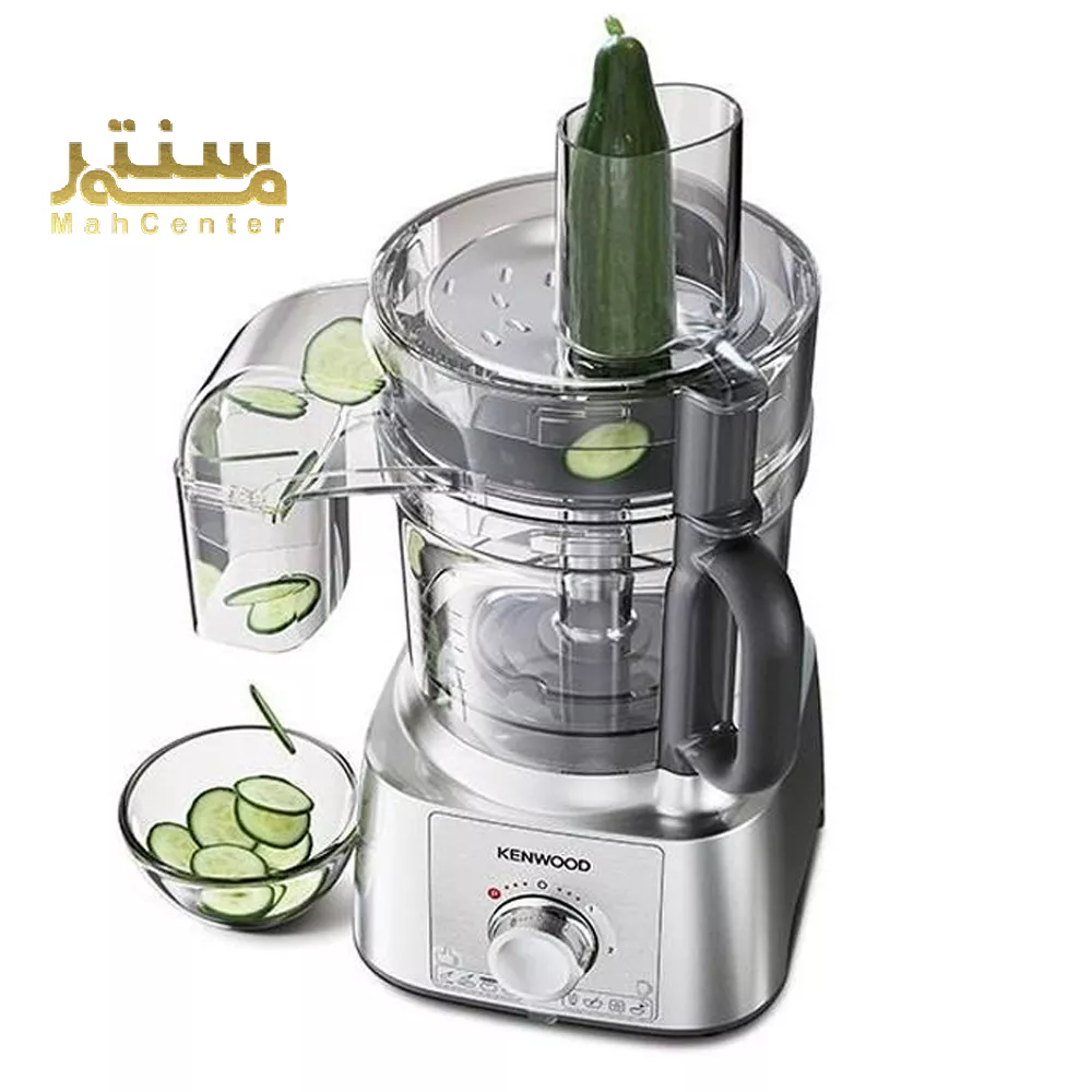 این تصویر یک دستگاه غذاساز کنوود (Kenwood) را نشان می‌دهد که در فروشگاه (Mah Center) عرضه می‌شود.