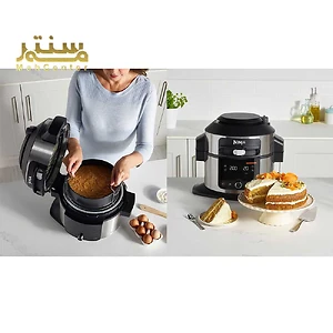 دستگاه چندکاره نینجا مدل OL550EU به رنگ مشکی با ظرفیت 6 لیتر برای پخت و پز، بخارپز کردن و گرم کردن غذا