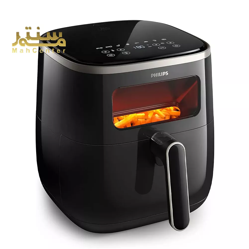 این تصویر یک سرخ کن فیلیپس مدل XL Airfryer HD9257/80 را نشان می‌دهد که در رنگ مشکی دیده می‌شود.