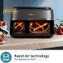 سرخ‌کن فیلیپس با فناوری Rapid Air برای جریان هوای بهینه.