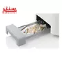 کشوی خرده نان جمع کن بوش مدل 3a001 که بیرون اومده و داخلش خرده نان ریخته