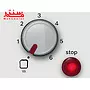 کنترل ولوم چرخشی توستر بوش tat3a001 که دکمه روشن خاموش به رنگ قرمز هم در کنار آن هست