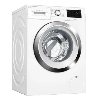 این تصویر یک ماشین لباسشویی بوش مدل WAT28682ME را نشان می‌دهد.