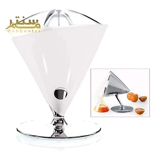 این تصویر یک آب مرکبات گیری Bugatti V-Shape Vita را نشان می دهد که به رنگ سفید است.