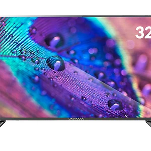 تلویزیون ۳۲ اینچی با نمایشگر LED، دارای تصویر رنگارنگ و زنده از قطرات آب روی پرنده، مناسب برای تماشای فیلم و برنامه‌های تلویزیونی با رزولوشن بالا.