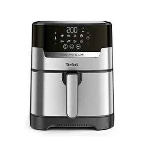 یک سرخ کن Tefal Easy Fry & Grill روی یک پس زمینه سفید نشان داده شده است.