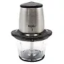 یک خردکن Kepler KHC300 نقره ای و مشکی با یک کاسه شیشه ای.