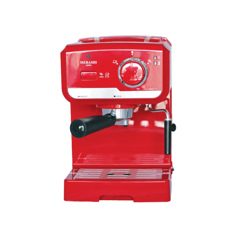 اسپرسو ساز دارای رنگ قرمز جذابی است که به آن ظاهری شیک و مدرن می‌بخشد