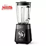 مخلوط کن فیلیپس 3033 که پارچ شیشه ای روی بدنه آن قرار دارد.