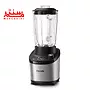 پارچ مخلوط کن فیلیپس hr3760 که روی بدنه استیل این دستگاه قرار دارد