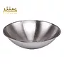 این تصویر یک کاسه فلزی ساده و کاربردی رو نشون میده برای وزن کردن اجسام در آشپزخانه