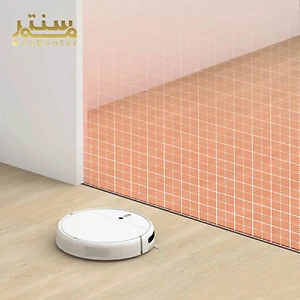 تصویر نشان دهنده یک رباتیک جاروبرقی هوشمند برند Xiaomi مدل Mop 2 Lite است که در یک محیط داخلی قرار گرفته است.