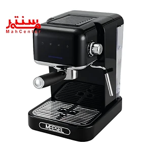 اسپرسوساز میسل مدل me-131 spe از زاویه کناری که صفحه نمایش و نازل بخار آن مشخص است