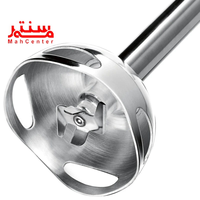 نمای نزدیک از تیغه گوشتکوب برقی بوش مدل ms6cm6120 که تیغه ی استیل ضد زنگ آن مشخص است