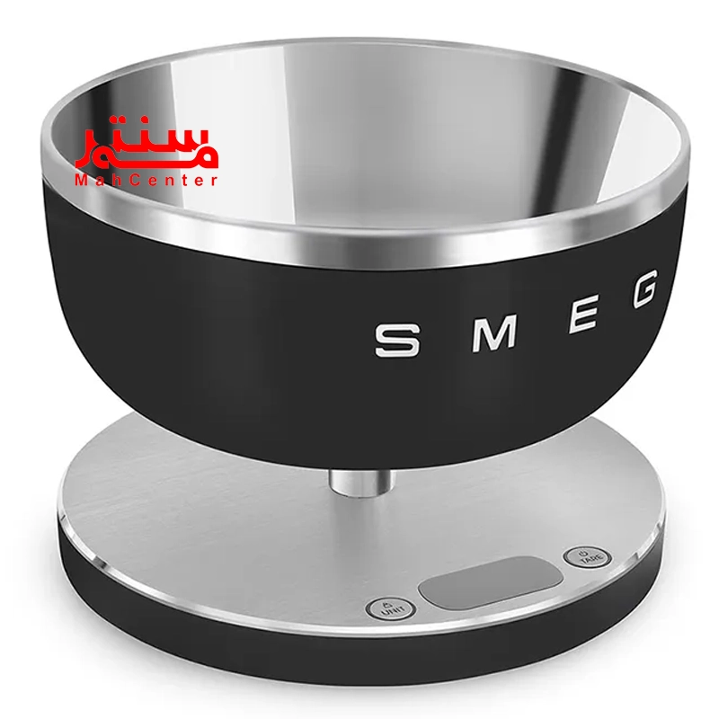 ترازو اسمگ مدل ksc01 مشکی که به سمت راست مایل است
