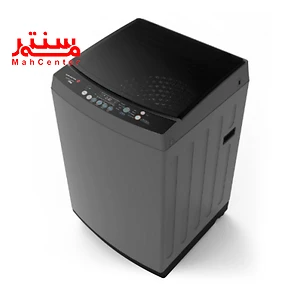 ماشین لباسشویی پاکشوما مدل 1201s که نمای بالا و سه گوش آن را نمایش می دهد.