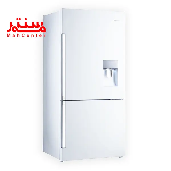 یخچال فریزر دیپوینت مدل boss pro w که به سمت راست مایل است و سمت چپ آن مشخص است.