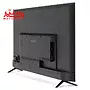 پشت تلویزیون 75 اینچ هوشمند اسنوا مدل ssd-75ls600u مایل به سمت چپ که تمام درگاهای ورودی آن مشخص است.