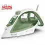 اتو بخار تفال مدل fv5781 که به سمت چپ مایل است و طرف راست آن مشخص است.