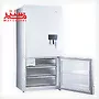 یخچال فریزر دیپوینت مدل باس پرو رنگ سفید که درب فریزر آن به سمت راست باز است و 3 کشوی فریزر آن مشخص است.
