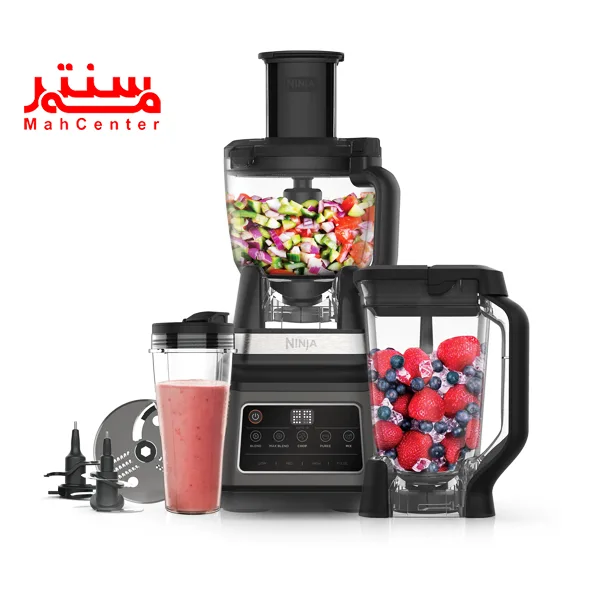 اجزای غذاساز نینجا مدل bn800 که داخل آن ها مواد غذایی میکس نشده است.