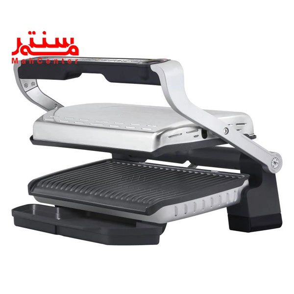 درب گریل تفال gc712d28 که به صورت عمودی باز شده و بین دو صفحه آن فاصله است.