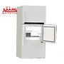 یخچال فریزر دیپوینت مدل t7plus w که درب بار آن به سمت راست باز است.