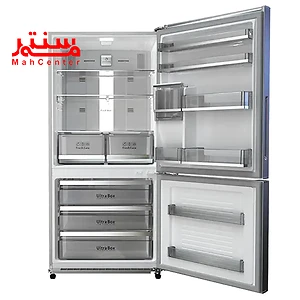 یخچال فریزر پایین دوو مدل bmi-30ss که هر دو درب آن