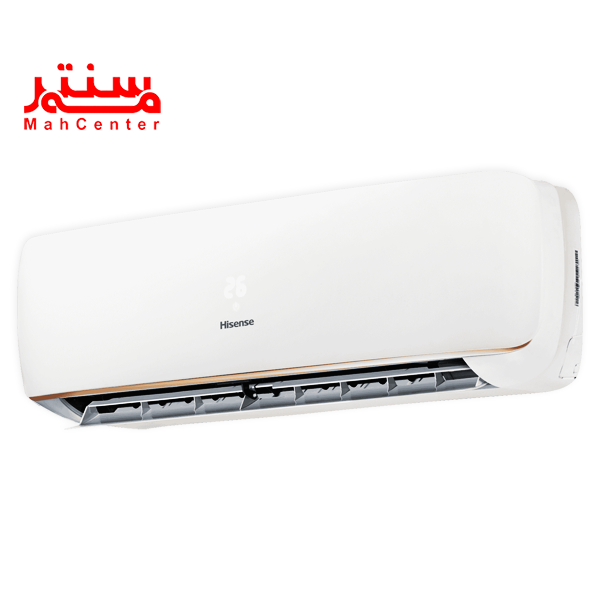 پنل کولر گازی هایسنس مدل 09TG که به صورت مورب قرار دارد