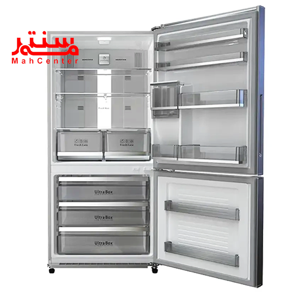 یخچال فریزر پایین دوو مدل bmi-30ss که هر دو درب آن