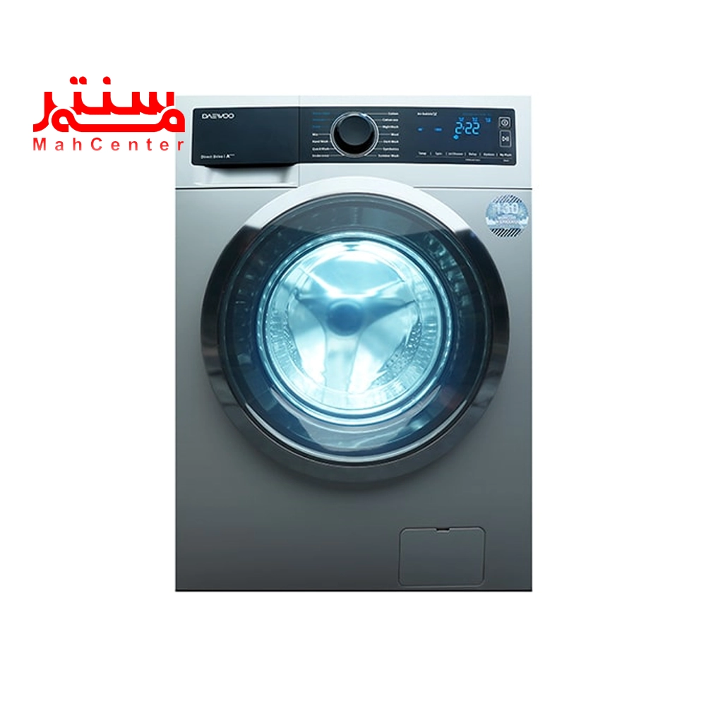 ماشین لباسشویی دوو سری ذن لایف 8 کیلویی مدل lm-861sb با چراغ روشن